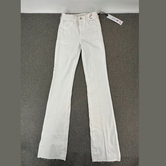 Joes Flawless High Waisted Jeans White Curvy Bootcut Waist 23" Flattering Sexy - Picture 8 of 16